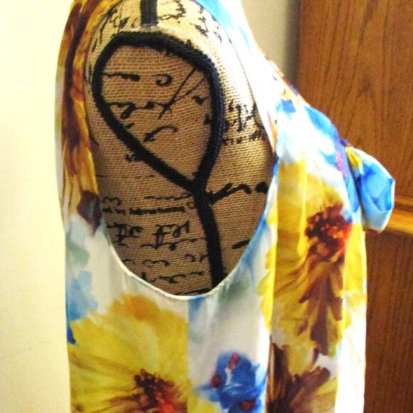 Lane Bryant Womens Sleeveless Tunic Top, Watercolor Print, Loose Fit, Size 14/16 - Picture 6 of 11